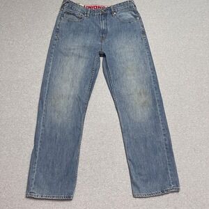 Vintage Union Bay Jeans Mens 34X30 Blue Straight Loose Faded Skater Y2K Denim
